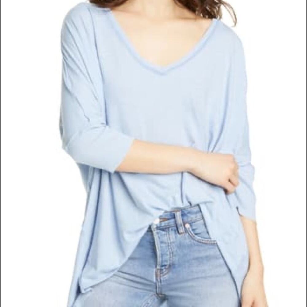 Free People We the Free Catch Waves Tee in Sky S